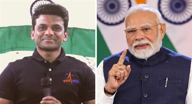 Khabar Odisha:India-looks-very-grand-said-Shubhanshu-Shukla-in-conversation-with-PM-Modi