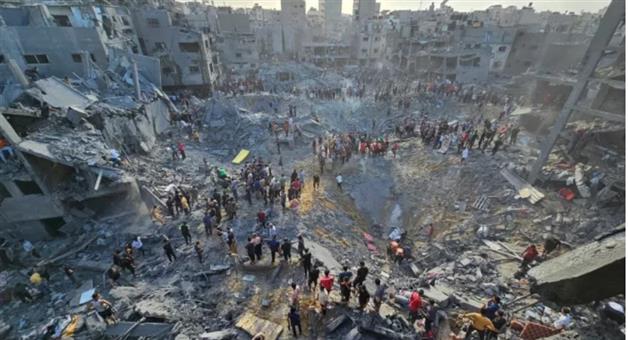 Khabar Odisha:14-Palestinians-killed-in-Israeli-attacks-in-Gaza-city