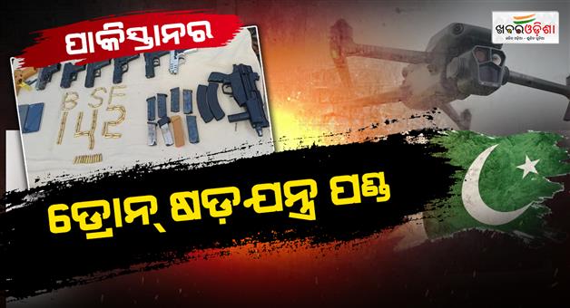 Khabar Odisha:15-weapons-sent-from-Pakistan-to-Punjab-via-drone-recovered