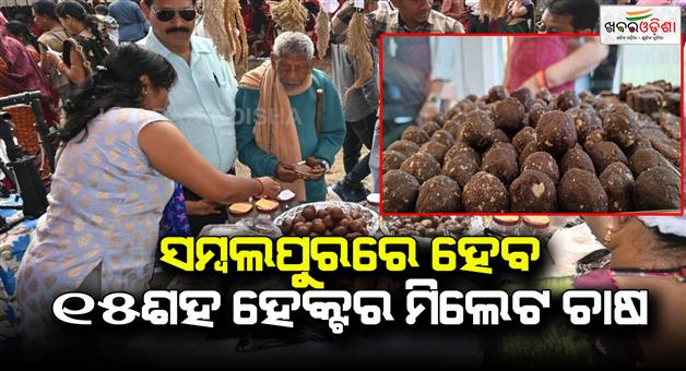 Khabar Odisha:1500-hectares-of-millet-will-be-cultivated-in-Sambalpur-at-the-forefront-of-non-traditional-farming