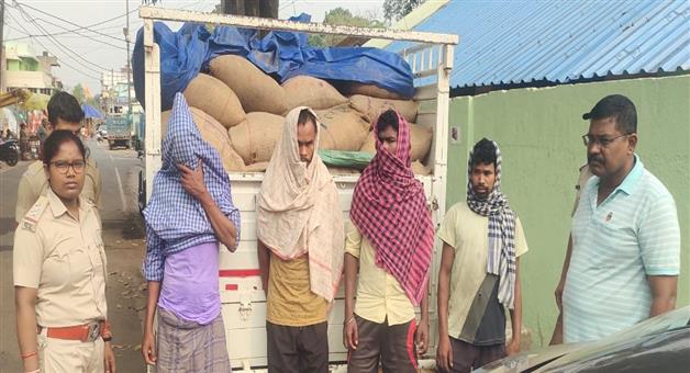 Khabar Odisha:A-pick-up-van-carrying-honey-was-seized