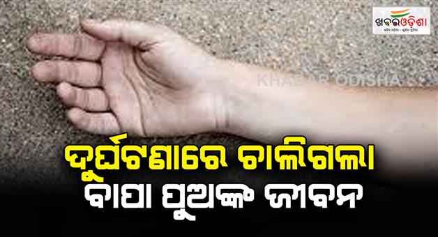 Khabar Odisha:Accident-at-Trisulia-bridge-father-son-lost-their-lives