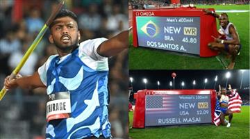 Khabar Odisha:Alison-dos-santos-and-Masai-Russell-break-world-records