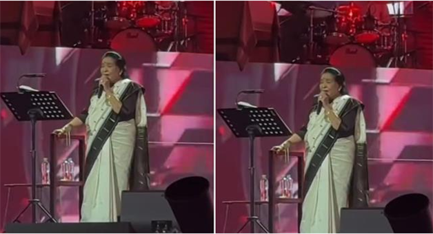 Khabar Odisha:Asha-Bhosle-91-sings-Tauba-Tauba-and-recreates-Vicky-Kaushals-hook-step-in-Dubai