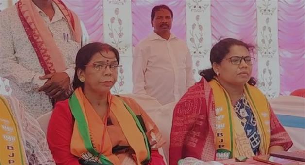 Khabar Odisha:BJP-women-rally-at-Majhpada-Medeshwar-temple