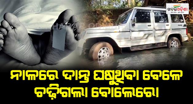 Khabar Odisha:Bolero-fell-while-brushing-his-teeth-near-the-river