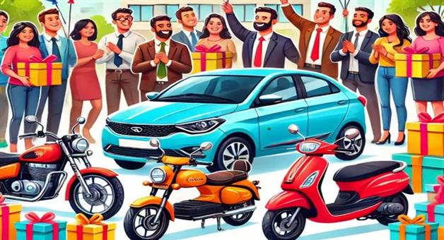 Khabar Odisha:Bullet-Tata-Tiago-and-Activa-as-gifts-this-company-gave-expensive-gifts-to-its-employees