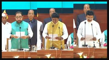 Khabar Odisha:Cabinet-reshuffle-Bikram-Keshari-Arukha-Sarada-Nayak-and-Sudam-Marndi-sworn-in-as-Ministers