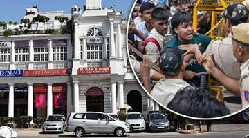 Khabar Odisha:Connaught-Place-Shops-Close-Early-Jantar-Mantar-Protest