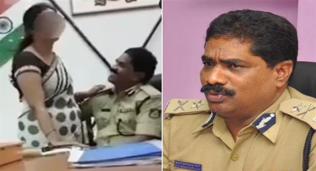 Khabar Odisha:DGP-rank-officer-kissing-woman-in-office-video-goes-viral
