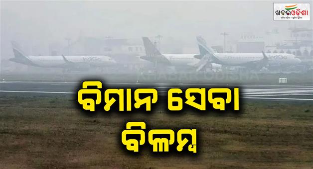 Khabar Odisha:Delhi-fog-disrupts-IGI-flights-220-delayed-40-cancelled