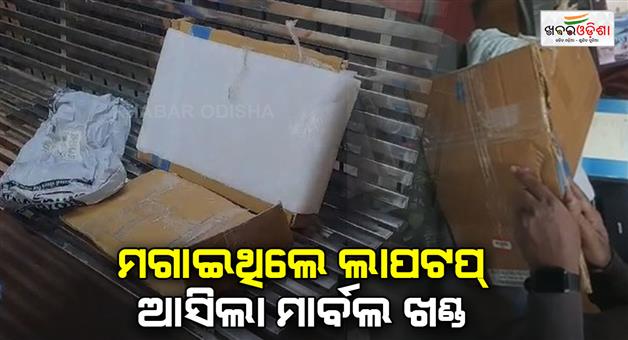 Khabar Odisha:Doctor-faced--online-shopping-fraud-ordered-laptop-but-received-stone-in-parcel