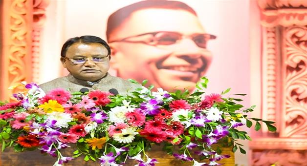 Khabar Odisha:Dr-Mahatabs-ideals-are-the-foundation-of-our-governments-says-CM-Mohan-Majhi