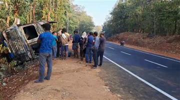 Khabar Odisha:Driver-burnt-alive-inside-the-truck