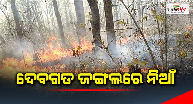Khabar Odisha:Fire-in-Devgarh-forest