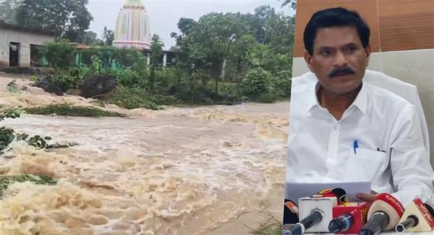 Khabar Odisha:Flood-Alert-in-Odisha-Baitarani-Hits-Low-Lying-Areas-Brahmani-on-Warning-Level