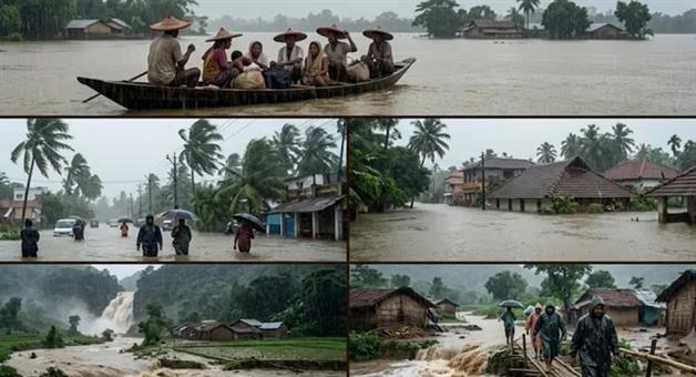 Khabar Odisha:Floods-and-heavy-rains-wreak-havoc-in-several-states-IMD-issues-alert