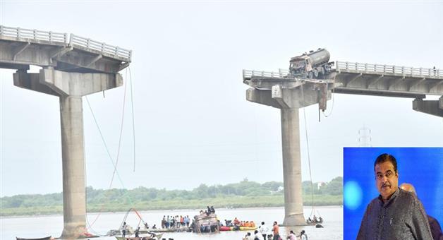 Khabar Odisha:Gadkari-angry-over-bridge-accident-says---I-will-never-spare-the-workers-and-officers