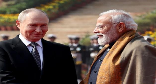 Khabar Odisha:Guard-of-Honour-Rajghat-and-now-Hyderabad-House-Putin-arrives-for-meeting-with-PM-Modi