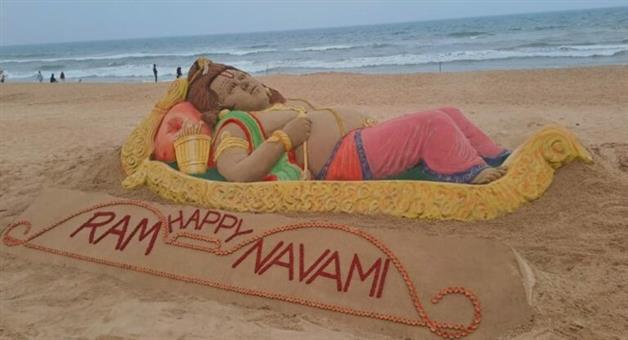 Khabar Odisha:Happy-Ram-Navami-sand-art