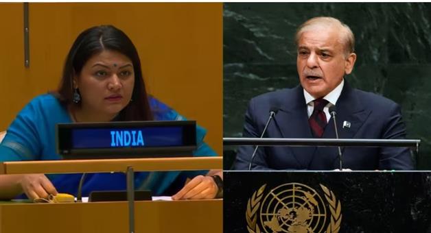 Khabar Odisha:India-hit-back-Shehbaz-Sharif-at-UNGA-over-Kashmir-reveal-Pakistan-terror-face