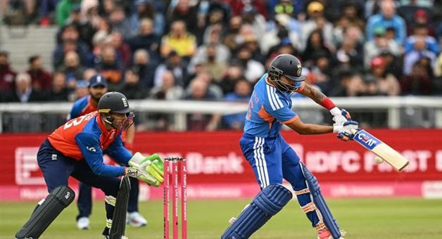 Khabar Odisha:India-vs-England-1st-T20I-Rain-Spoils-the-Fun-After-Abhishek--Shreyas-Fifties