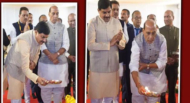 Khabar Odisha:Jabalpur-Set-to-Become-Defense-Manufacturing-Hub-Rajnath-Singh--Mohan-Yadav-Launch-₹475-Crore-T-Series-Tank-Overhaul-Project