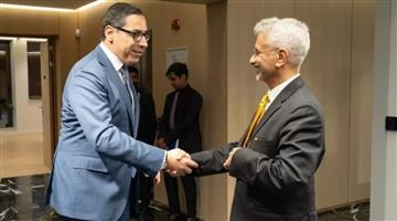 Khabar Odisha:Jaishankar-meet-Cyprus-FM-Constantinos-Kombos
