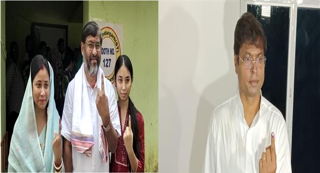 Khabar Odisha:Jogesh-Singh-and-Dillip-Tirkey-Cast-his-Vote