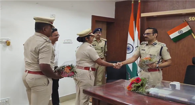 Khabar Odisha:KBsingh-takes-charge-as-South-Western-DIG
