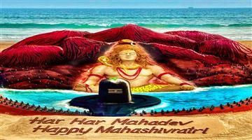 Khabar Odisha:Maha-Shivaratri-greetings-at-the-beach
