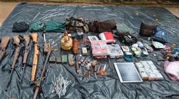Khabar Odisha:Maoist-camp-found-in-Narayandung-reserved-forest