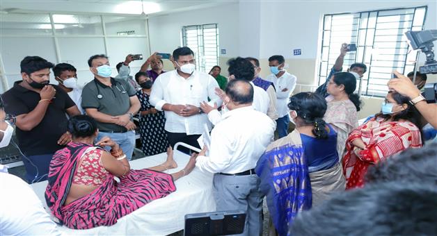 Khabar Odisha:Minister-Suryavanshi-Suraj-monitors-diarrhea-situation