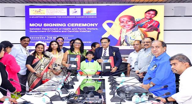 Khabar Odisha:MoU-signed-with-Health-and-Family-Welfare-Department-to-strengthen-childhood-cancer-treatment-services