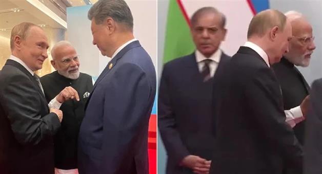 Khabar Odisha:Modi-and-Putin-walked-hand-in-hand-and-talked-Pak-PM-Shehbaz-Sharif-remained-behind