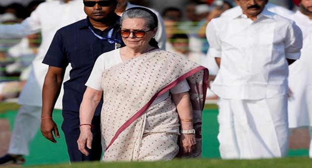 Khabar Odisha:Moral-turpitude-national-shame-Sonia-slams-PMs-silence-on-Gaza
