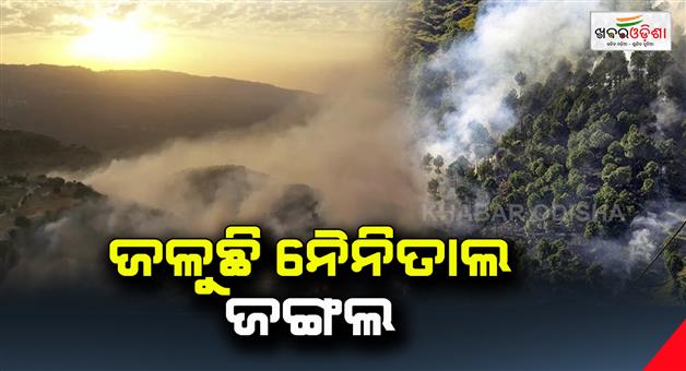Khabar Odisha:Nainital-forest-fire-spreads