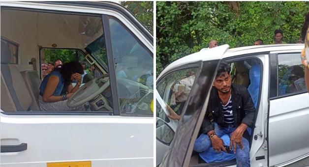Khabar Odisha:Nation-Car-given-drive-impress-girlfriend-Chhattisgarh-as-two-biker-killed