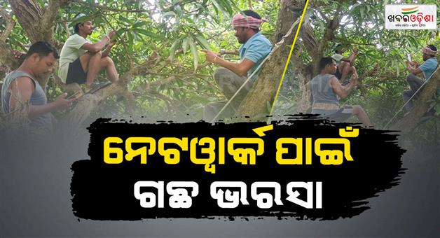 Khabar Odisha:Network-Problem-In-Gajapati
