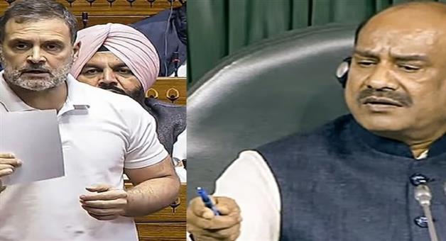 Khabar Odisha:Om-Birlas-advice-to-Rahul---Explain-to-your-leader-that-the-people-did-not-send-him-to-Parliament-to-throw-pamphlets