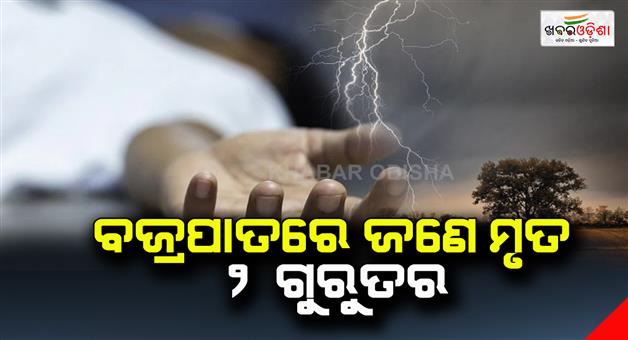 Khabar Odisha:One-dead-2-critically-injured-in-lightning-strike