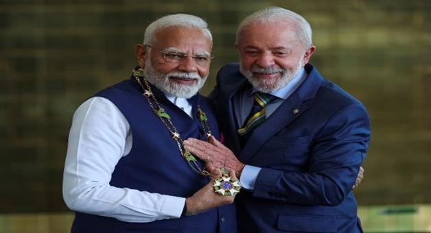 Khabar Odisha:PM-Modis--was-conferred-with-the-highest-honour-in-Brazil