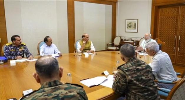 Khabar Odisha:PM-Modis-high-level-meeting-after-ceasefire-NSA-was-present-along-with-three-army-chiefs