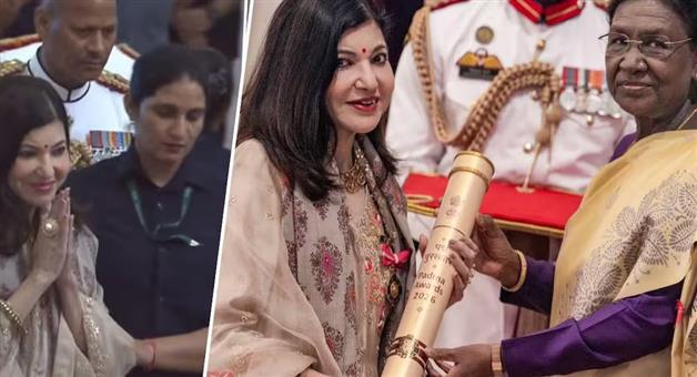 Khabar Odisha:Padma-Bhushan-to-Alka-Yagnik-Legendary-Singer-Takes-Support-to-Walk-due-to-Illness