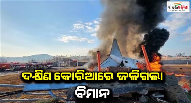 Khabar Odisha:Plane-carrying-181-people-on-board-crashes-many-death-in-South-Korea