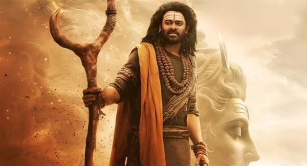 Khabar Odisha:Prabhas-Rudra-avatar-Rudraksha-on-his-neck-Tilak-on-his-forehead-First-look-of-Kannappa-film