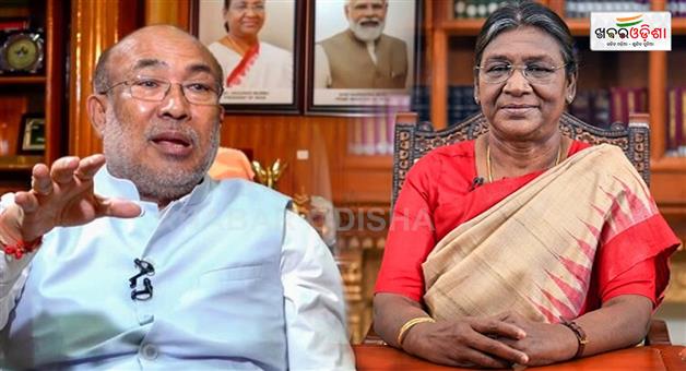 Khabar Odisha:Presidents-rule-imposed-in-Manipur-a-big-step-after-the-resignation-of-CM-Biren-Singh