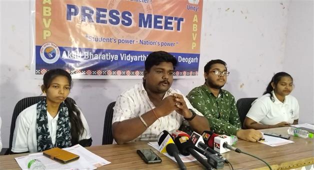 Khabar Odisha:Press-conference-by-ABVP-for-elections