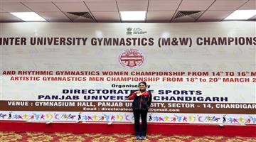 Khabar Odisha:Ritikas-feat-at-the-All-India-Inter-University-Artistic-Gymnastics-Championship