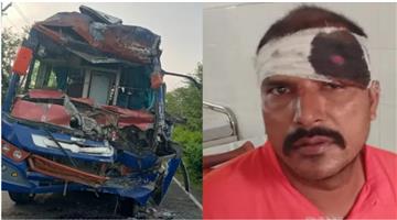 Khabar Odisha:Road-accident-pilgrim-bus-truck-crash-child-dies-50-injured